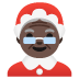 🤶🏿 Mrs. Claus: dark skin tone display on Google